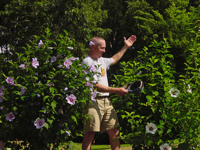 Greg chooses the 4-years-to-bloom Althea over floriferous 'Blue Angel'! Greg chooses the 4-years-to-bloom Althea over floriferous 'Blue Angel'!