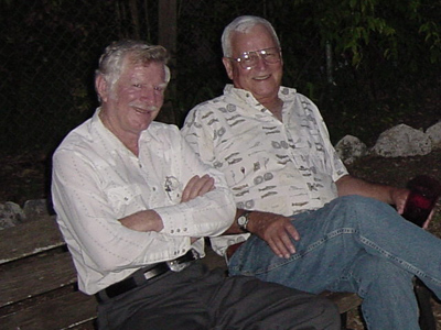 Beck with farmer friend Lamar Burgess