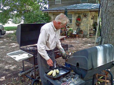 Malcolm Beck Roasting Corn